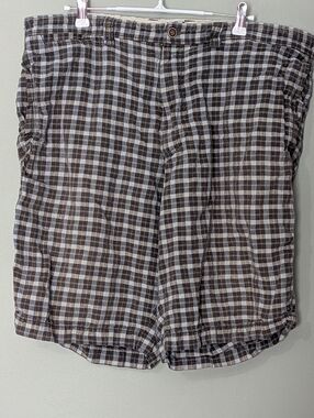 Tommy Bahama Paradise Nation Men's Linen Silk Blend Plaid Shorts